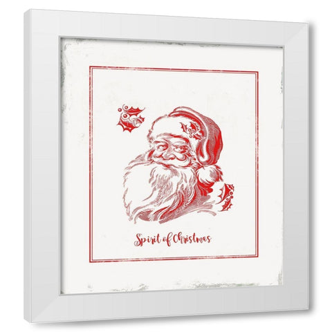 Believe in Christmas White Modern Wood Framed Art Print by PI Studio