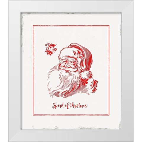 Believe in Christmas White Modern Wood Framed Art Print by PI Studio