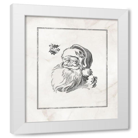 Believe in Santa  White Modern Wood Framed Art Print by PI Studio