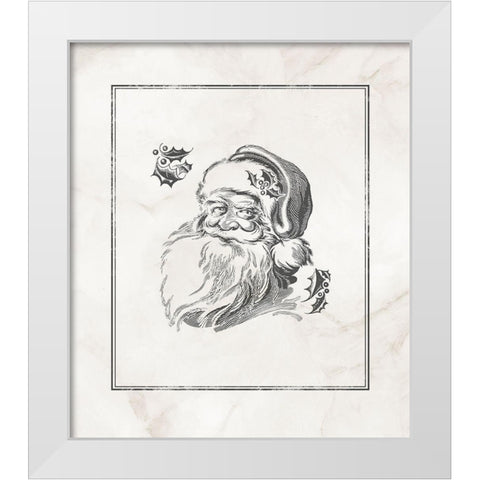 Believe in Santa  White Modern Wood Framed Art Print by PI Studio