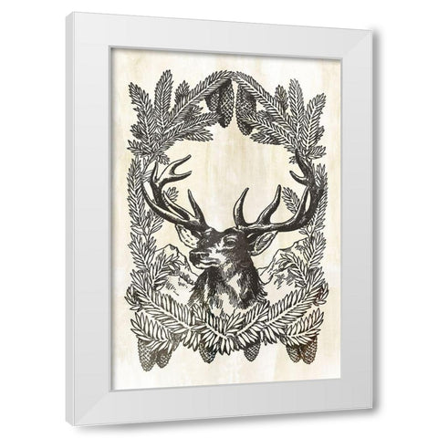 Brave  White Modern Wood Framed Art Print by PI Studio