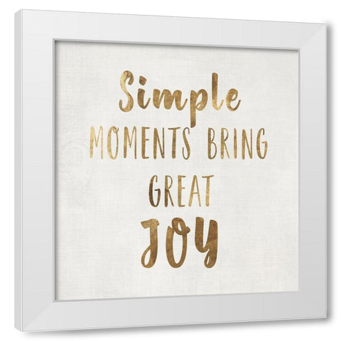 Simple Moments  White Modern Wood Framed Art Print by PI Studio