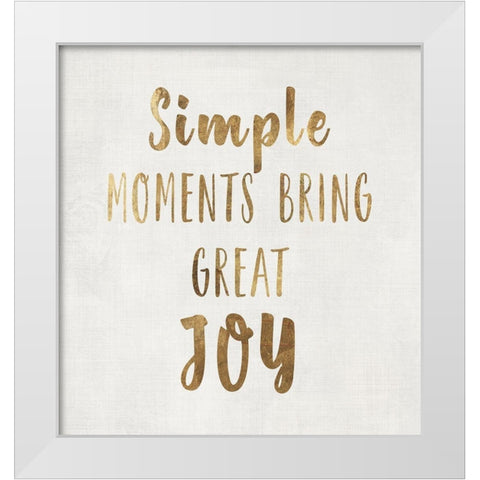 Simple Moments  White Modern Wood Framed Art Print by PI Studio