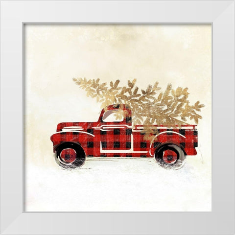 Deck the Halls I  White Modern Wood Framed Art Print by PI Studio