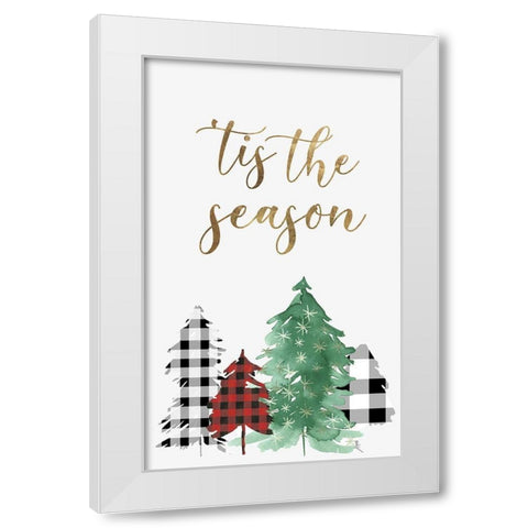 Christmas Time  White Modern Wood Framed Art Print by PI Studio