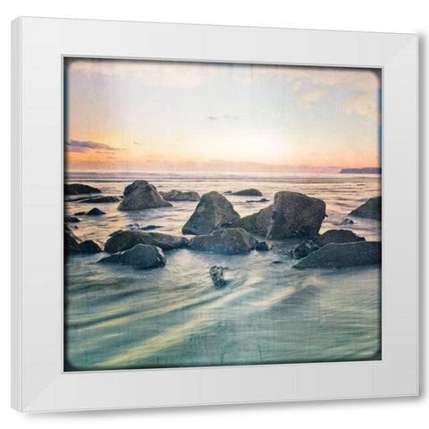 Go with the Flow II White Modern Wood Framed Art Print by Weddle, Ryan Harson