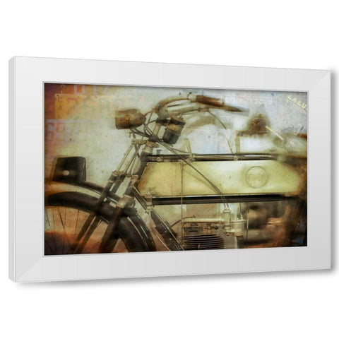 Moto II White Modern Wood Framed Art Print by Weddle, Ryan Hartson