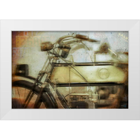 Moto II White Modern Wood Framed Art Print by Weddle, Ryan Hartson