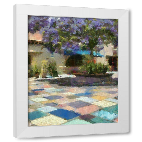 Al Fresco I White Modern Wood Framed Art Print by Hartson-Weddle, Ryan