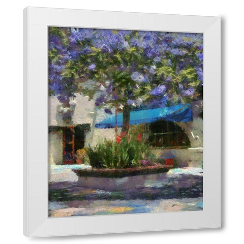 Al Fresco II White Modern Wood Framed Art Print by Hartson-Weddle, Ryan
