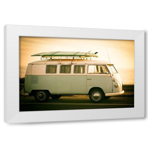 Surfs Up I White Modern Wood Framed Art Print by Hartson-Weddle, Ryan