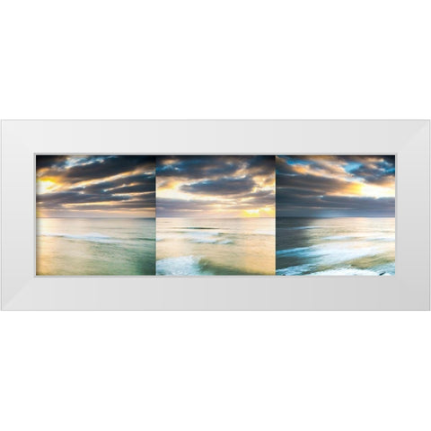Lands End White Modern Wood Framed Art Print by Hartson-Weddle, Ryan