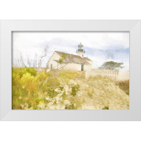 Coastal Beacon White Modern Wood Framed Art Print by Hartson-Weddle, Ryan