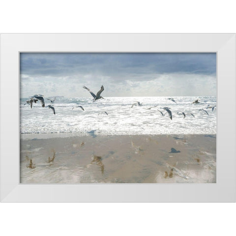 Letting Go I White Modern Wood Framed Art Print by Hartson-Weddle, Ryan