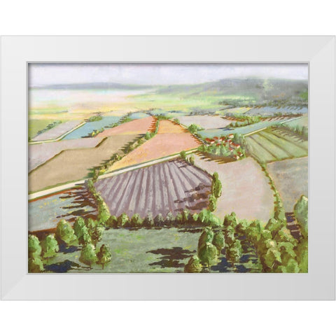 Flying Above  White Modern Wood Framed Art Print by Mica