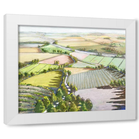 Bel Paesaggio  White Modern Wood Framed Art Print by Mica