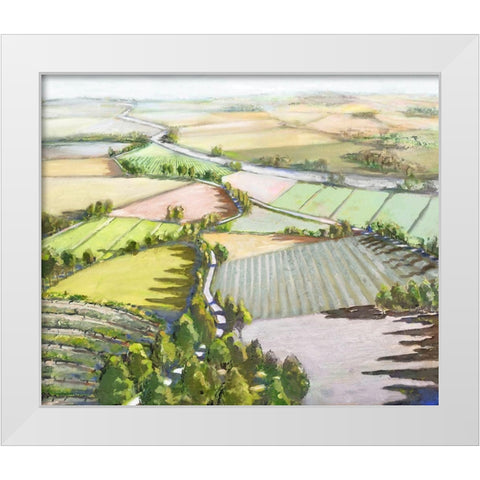 Bel Paesaggio  White Modern Wood Framed Art Print by Mica