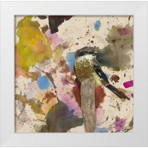 Cuckoo White Modern Wood Framed Art Print by St Amant, Daniel