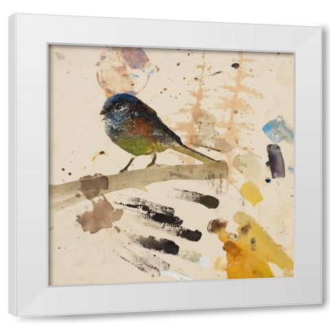 Song ThrushÂ  White Modern Wood Framed Art Print by St Amant, Daniel