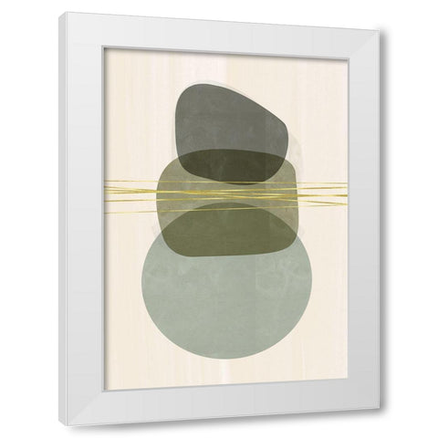 Growing Together White Modern Wood Framed Art Print by Hogan, Aoibhne