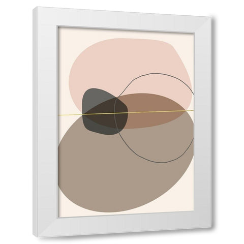 CoalesceÂ  White Modern Wood Framed Art Print by Hogan, Aoibhne