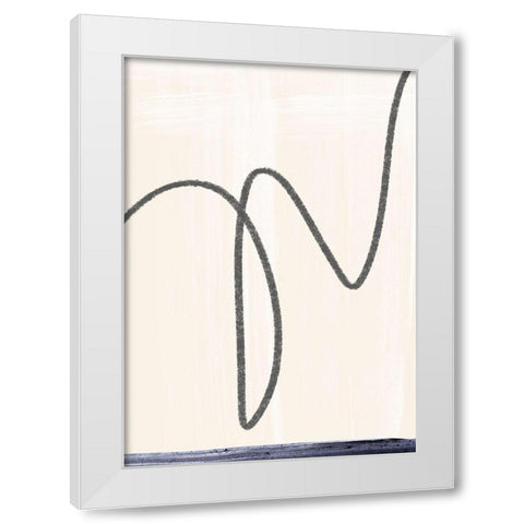 Departured I  White Modern Wood Framed Art Print by Hogan, Aoibhne