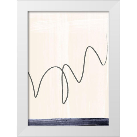 Departured II  White Modern Wood Framed Art Print by Hogan, Aoibhne