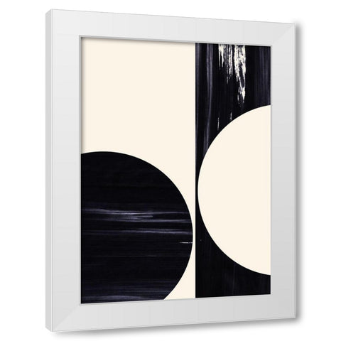 OppositeÂ  White Modern Wood Framed Art Print by Hogan, Aoibhne