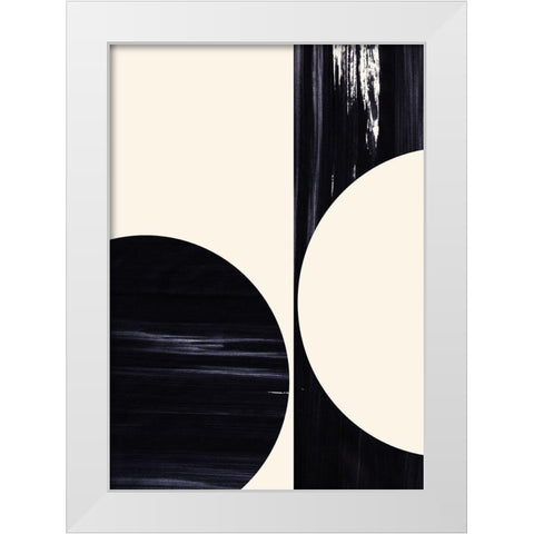 OppositeÂ  White Modern Wood Framed Art Print by Hogan, Aoibhne