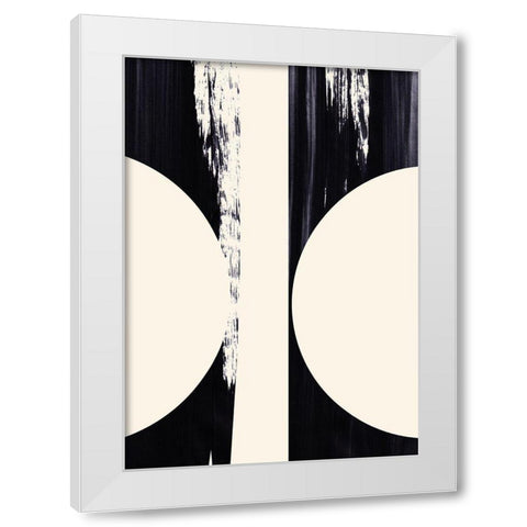 Hourglass  White Modern Wood Framed Art Print by Hogan, Aoibhne