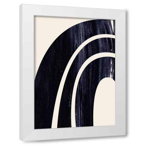 ArcherÂ  White Modern Wood Framed Art Print by Hogan, Aoibhne