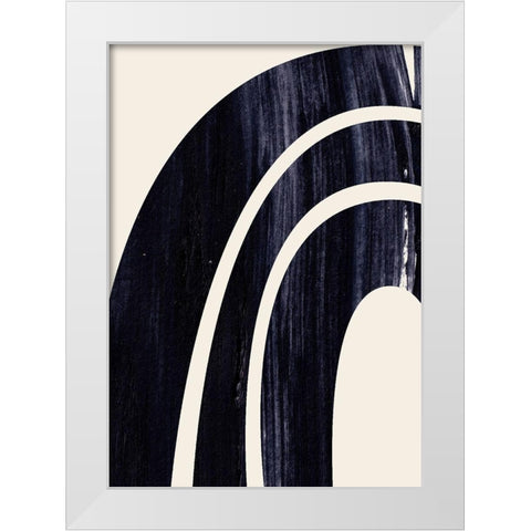 ArcherÂ  White Modern Wood Framed Art Print by Hogan, Aoibhne