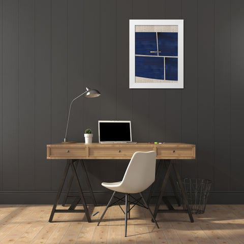 Locks I  White Modern Wood Framed Art Print by Hogan, Aoibhne