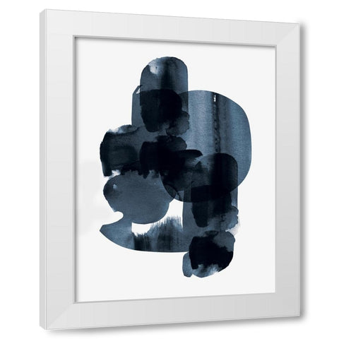 Shimmering Black II White Modern Wood Framed Art Print by Hogan, Aoibhne