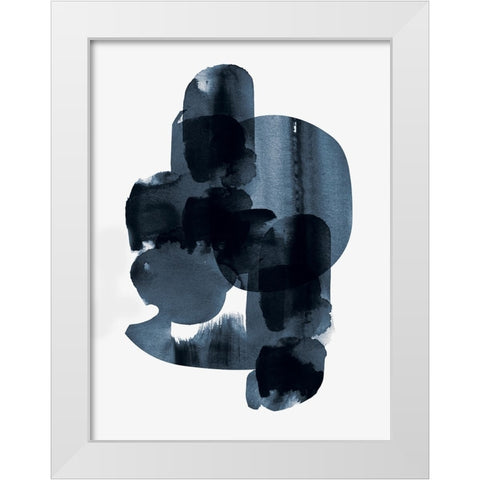 Shimmering Black II White Modern Wood Framed Art Print by Hogan, Aoibhne