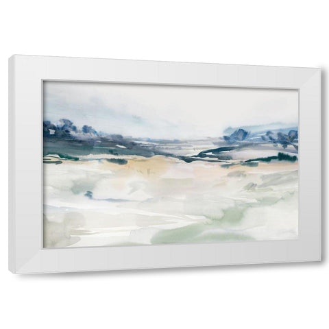 Gleaming Basin  White Modern Wood Framed Art Print by Ian C