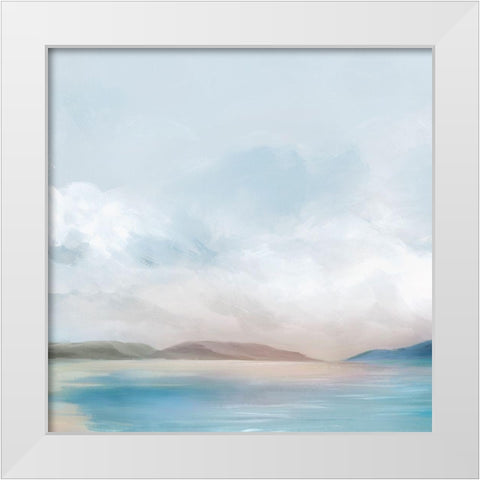 Everwich Lake I  White Modern Wood Framed Art Print by Ian C