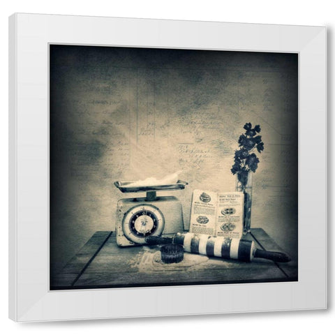 Baking Day White Modern Wood Framed Art Print by Barber, Ian
