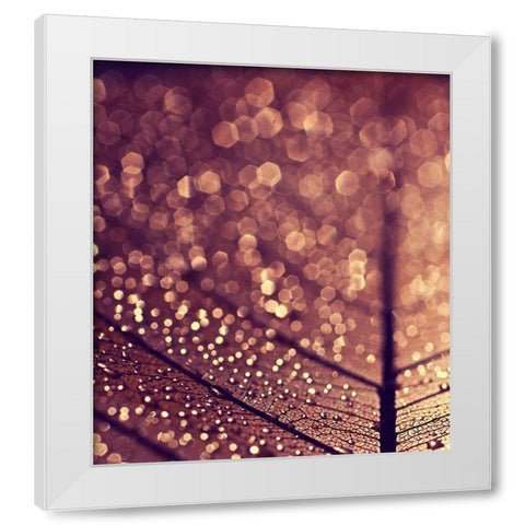 Gold White Modern Wood Framed Art Print by Beddoes, Ingrid