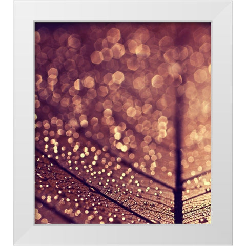 Gold White Modern Wood Framed Art Print by Beddoes, Ingrid