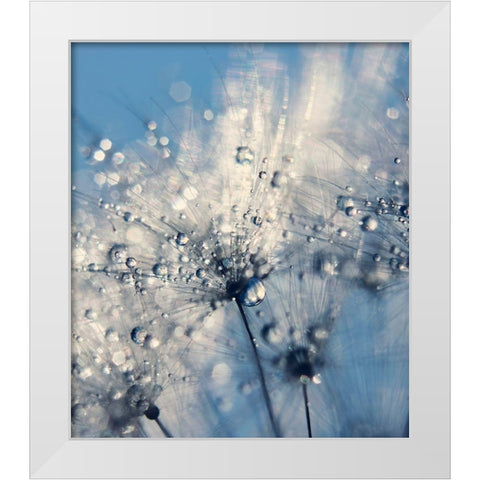 Summer Blue White Modern Wood Framed Art Print by Beddoes, Ingrid