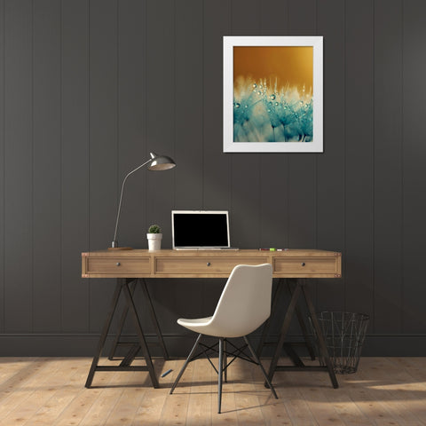 Satin White Modern Wood Framed Art Print by Beddoes, Ingrid