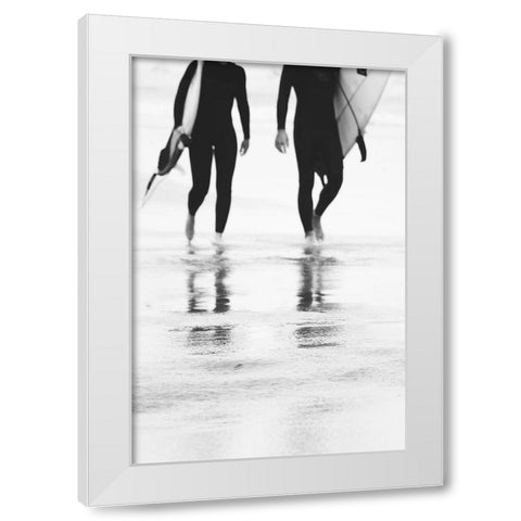 Surf I White Modern Wood Framed Art Print by Beddoes, Ingrid