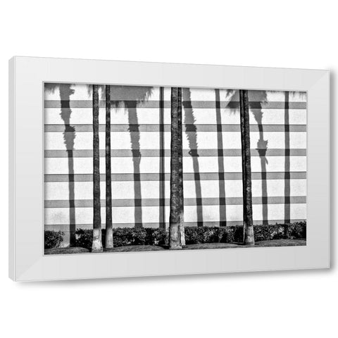 Palms II White Modern Wood Framed Art Print by Berman, Jeffrey