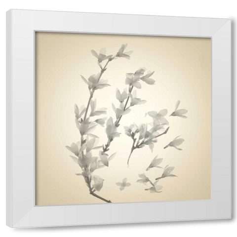 Sway White Modern Wood Framed Art Print by Stalus, Judy