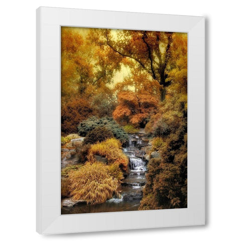 Japanese Rock Garden White Modern Wood Framed Art Print by Jenney, Jessica