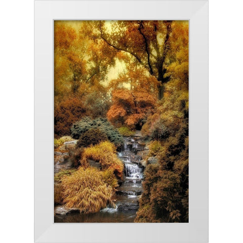 Japanese Rock Garden White Modern Wood Framed Art Print by Jenney, Jessica