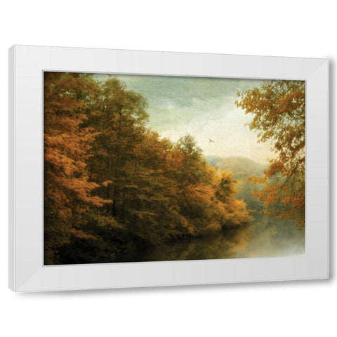 Transitions White Modern Wood Framed Art Print by Jenney, Jessica