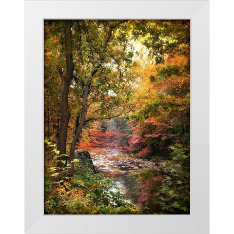 Stream of Consciousness White Modern Wood Framed Art Print by Jenney, Jessica