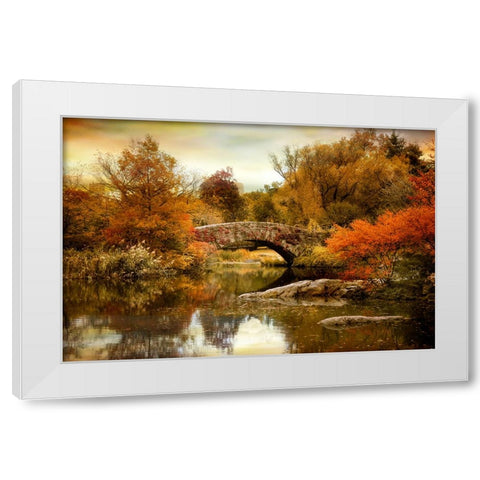 Autumn Epilogue White Modern Wood Framed Art Print by Jenney, Jessica
